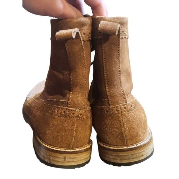 Crevo Boots Men's 8.5 Chestnut Brown Walkins Leather Wingtip Lace Up - Picture 5 of 6